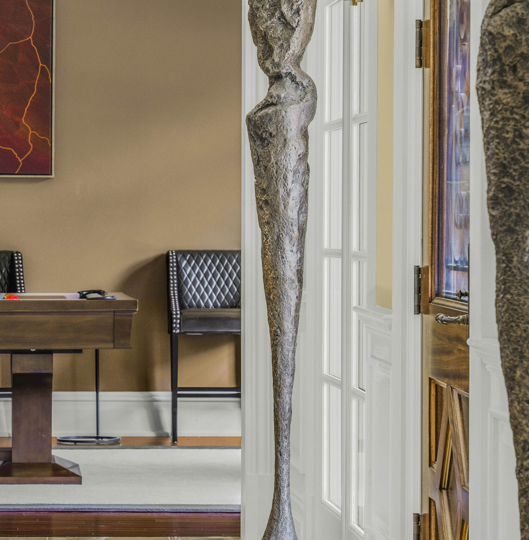 millwork and finish detail in the billiards room at The Princeton Preserve